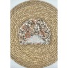 Turban boule fleurs et papillons