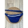 Sac banane simili cuir bleu