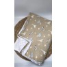 Couverture minky animaux beige