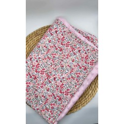 Couverture minky liberty rose