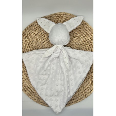 de Doudou double gaze blanc