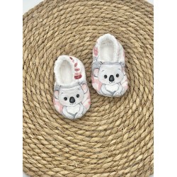 Chaussons koalas rose