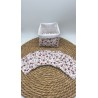 Panier et ses lingettes fleurs Lila