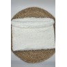 Snood/ tour de cou chaud double gaze blanc