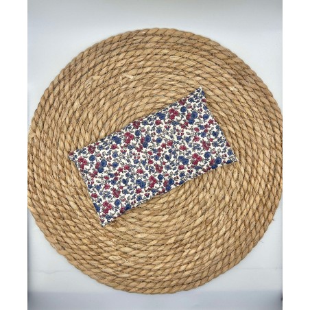 Bouillotte graines de lin Liberty rose/bleu