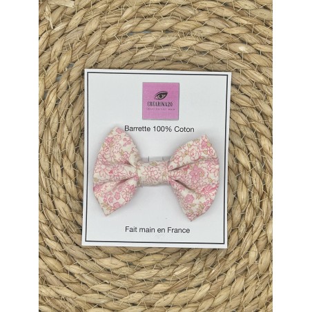 Barrette liberty rose pale