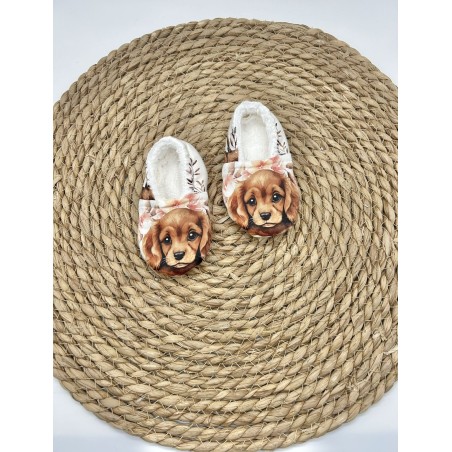 Chaussons bébé chien