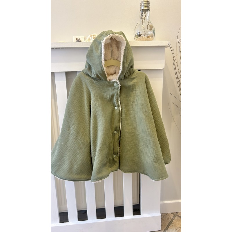 Poncho/ cape INTÉRIEUR ou EXTÉRIEUR vert