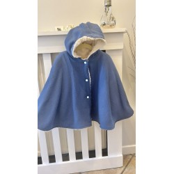 Poncho/ cape INTÉRIEUR ou EXTÉRIEUR bleu