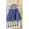 Poncho/ cape INTÉRIEUR ou EXTÉRIEUR bleu