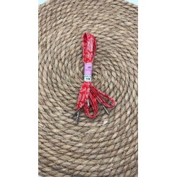 Paire de lacets rouge et blanc