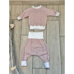 Pull + Pantalon liberty rose fait main
