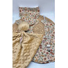 Coffret naissance fleurs beige