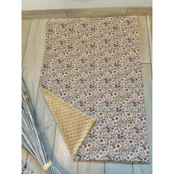 Couverture minky liberty beige