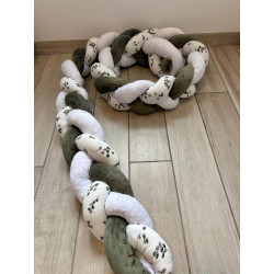 Tresse de lit savane eucalyptus