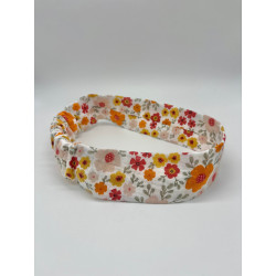 Bandeau double gaze fleurs