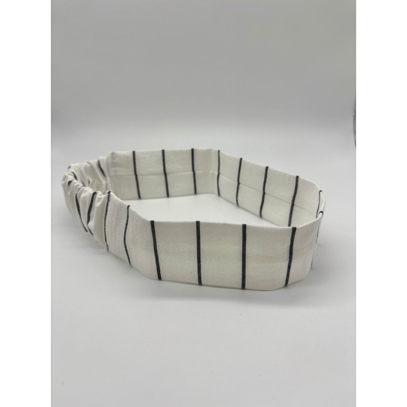 Bandeau rayures gris