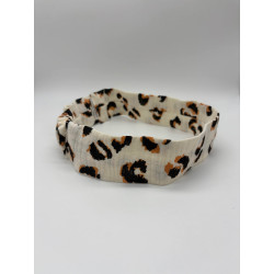 Bandeau double gaze léopard