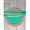 Sac banane velours côtelé vert flash