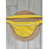 Sac banane velours côtelé jaune flash