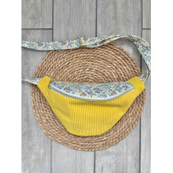 Sac banane bi matière  jaune flash