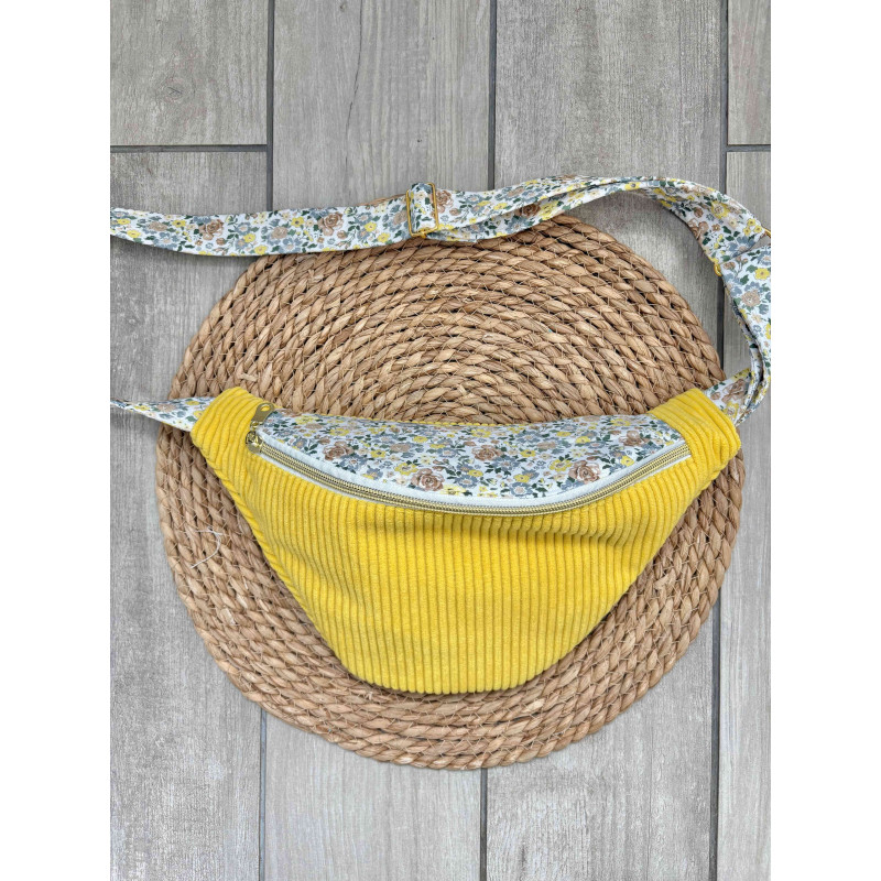 Sac banane bi matière  jaune flash