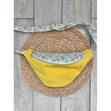 Sac banane bi matière  jaune flash