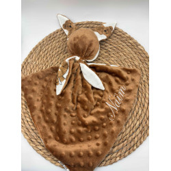 Doudou ours peluche marron