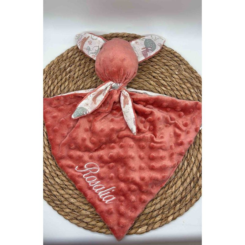 Doudou lapin rose