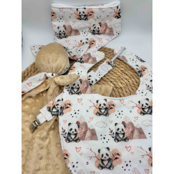 Coffret naissance panda marron