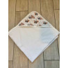 Cape de bain panda marron