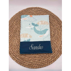 Protège carnet de santé baleines