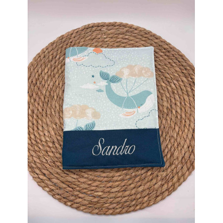 Protège carnet de santé baleines
