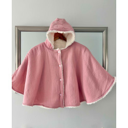 Poncho/ cape INTÉRIEUR ou EXTÉRIEUR rose