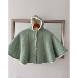 Poncho/ cape INTÉRIEUR ou EXTÉRIEUR vert