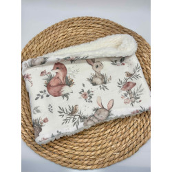 Snood/ tour de cou chaud double gaze forêt