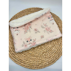 Snood/ tour de cou chaud double gaze renarde