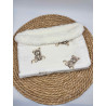 Snood/ tour de cou chaud double gaze peluche