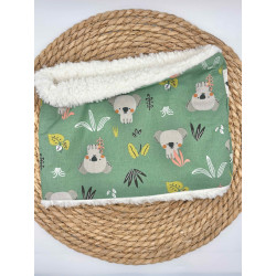Snood/ tour de cou chaud koalas vert