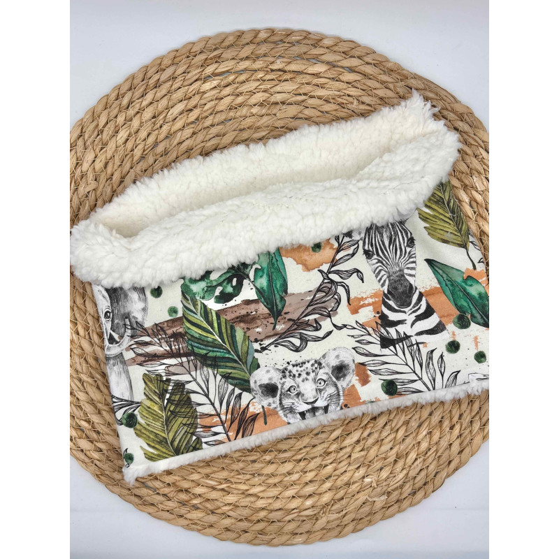 Snood/ tour de cou chaud savane vert