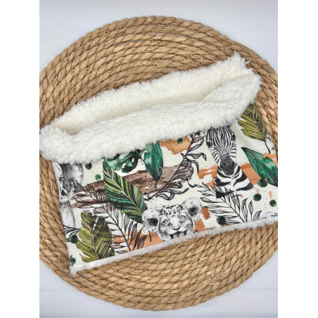 Snood/ tour de cou chaud savane vert