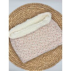 Snood / tour de cou fleurs roses