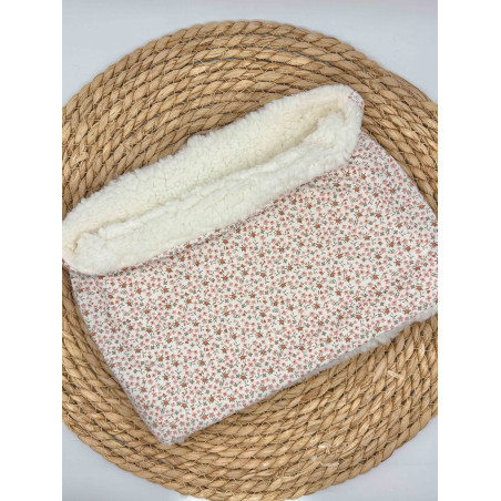 Snood / tour de cou fleurs roses