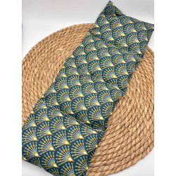 Bouillotte graines de lin géométrique