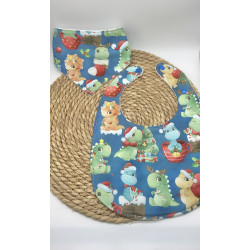 copie de Bavoir 0/3 ans Noël dino