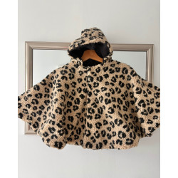 Poncho/ cape INTÉRIEUR ou EXTÉRIEUR léopard