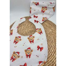 Bavoir 0/3 ans Noël ours