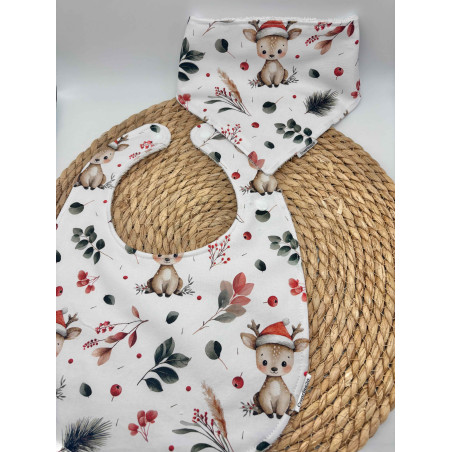 Bavoir 0/3 ans Noël bébé renne