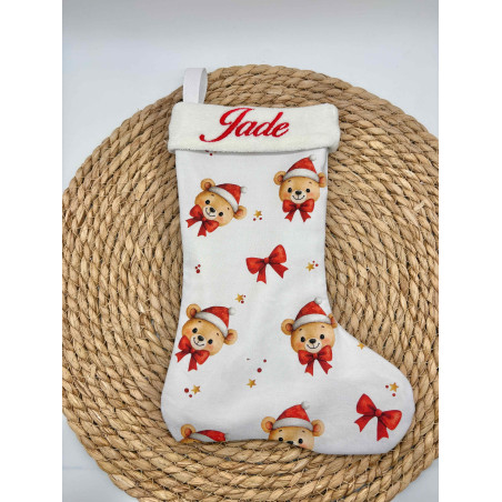 Botte de Noël ours