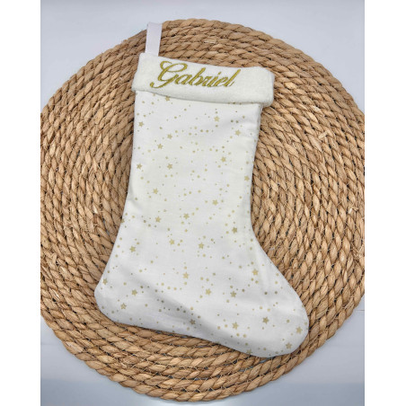 Botte de Noël étoile dorée
